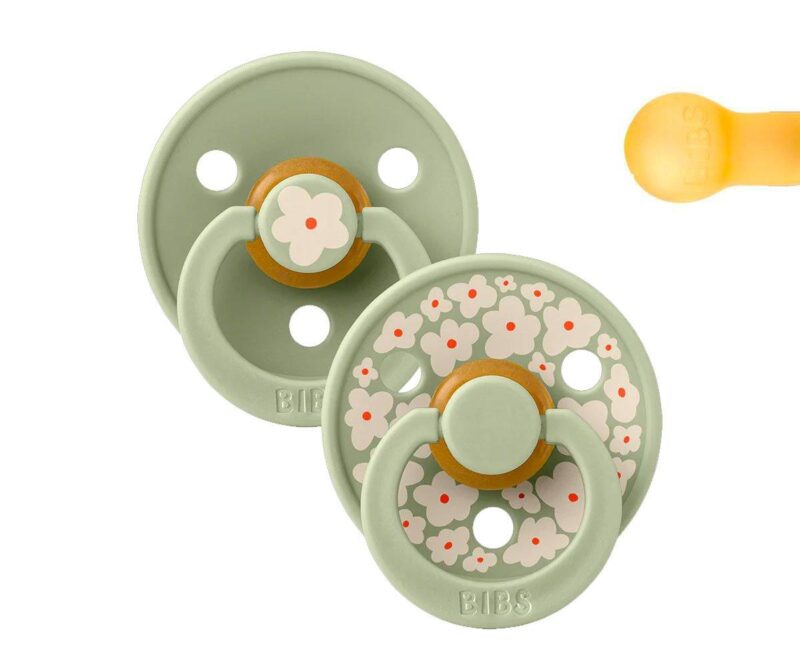 BIBS | Style Colour avec Tétine Ronde - Collection Studio - Jasmin & Sauge (size 2)