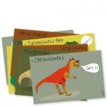 PIROUETTE CACAHOUETE | Cartes d'invitation - dinosaures