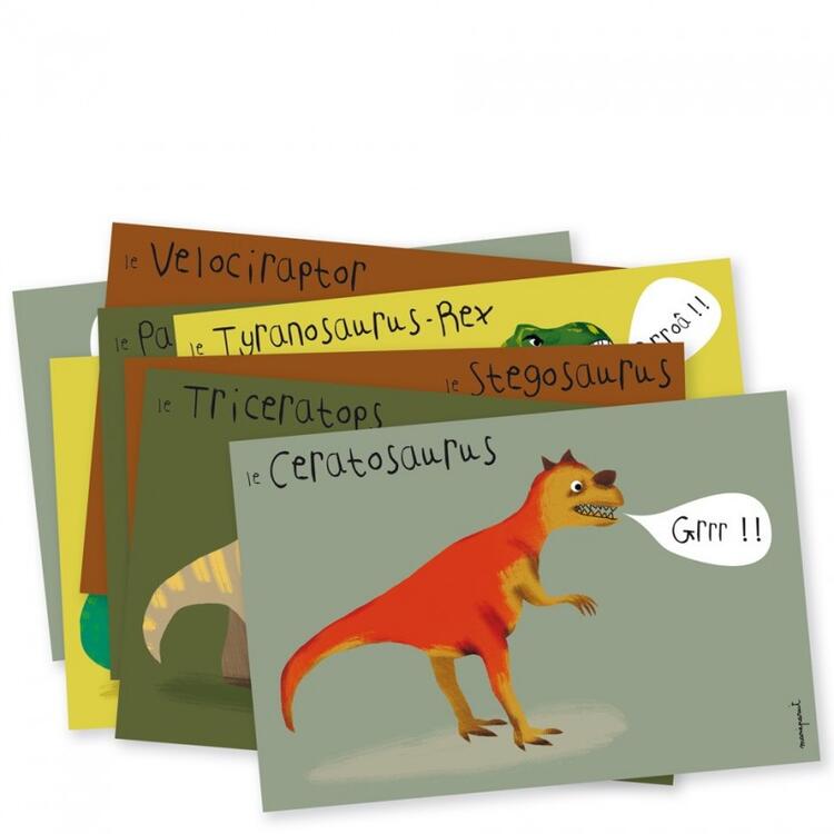 PIROUETTE CACAHOUETE | Cartes d'invitation - dinosaures