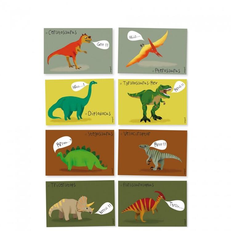 PIROUETTE CACAHOUETE | Cartes d'invitation - dinosaures