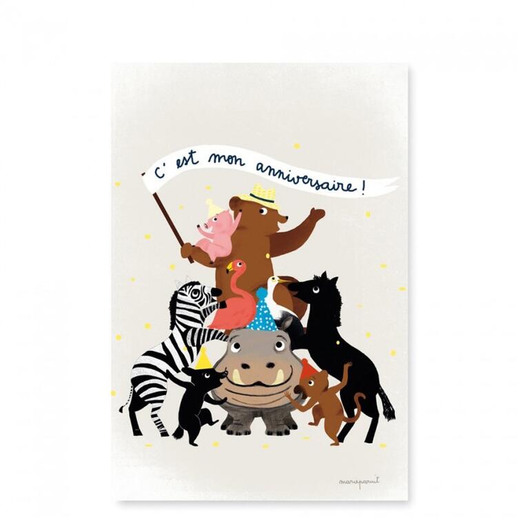 PIROUETTE CACAHOUETE | Cartes d'invitation - Animaux