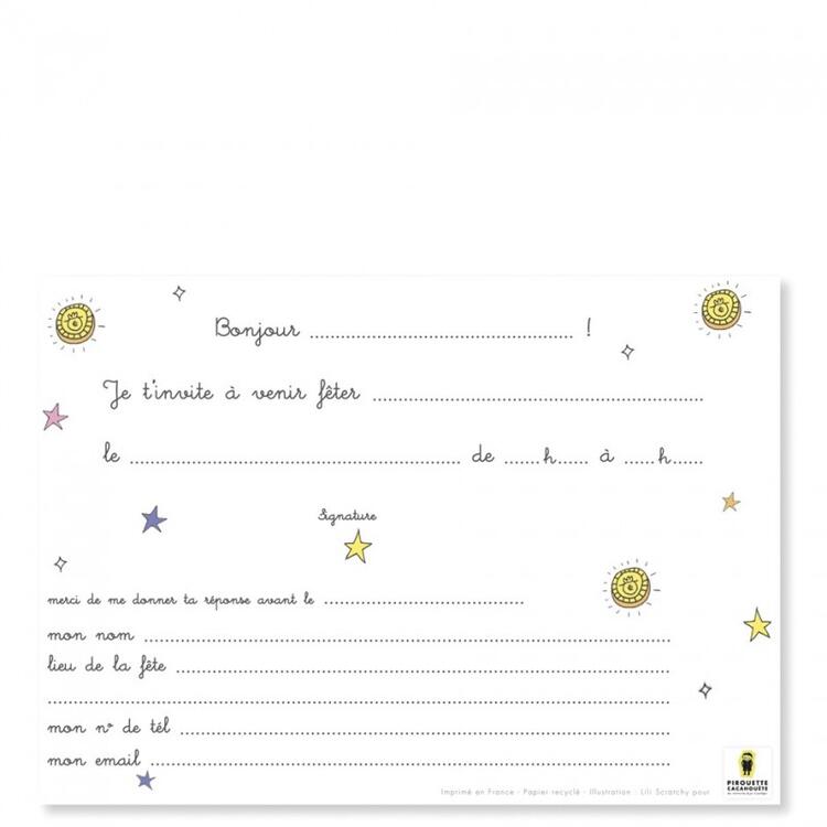 PIROUETTE CACAHOUETE | Cartes d'invitation - Pirates