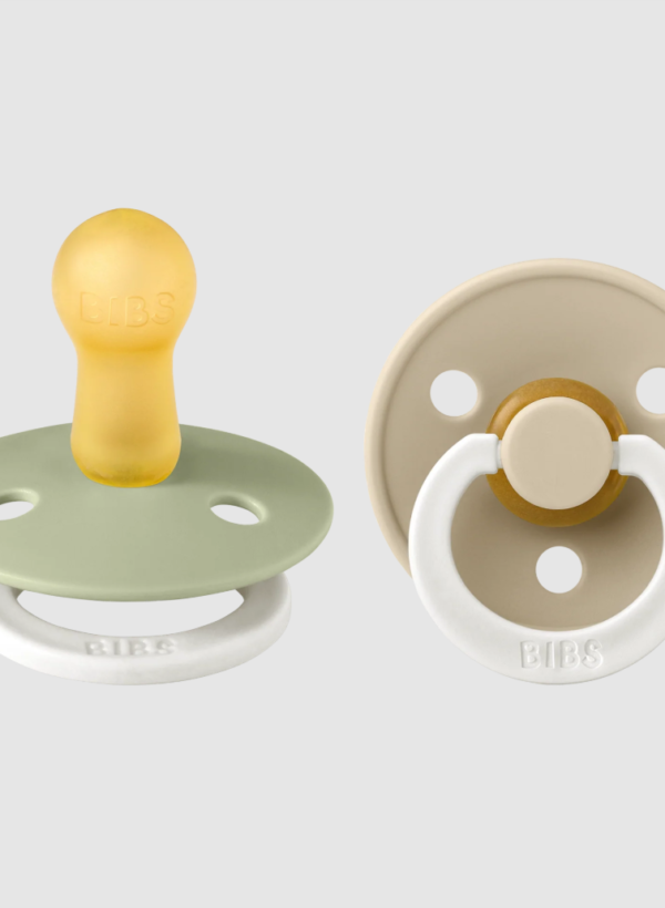 BIBS | Style Colour avec Tétine Ronde - Glow in the dark - Sage & Vanilla (Size3)