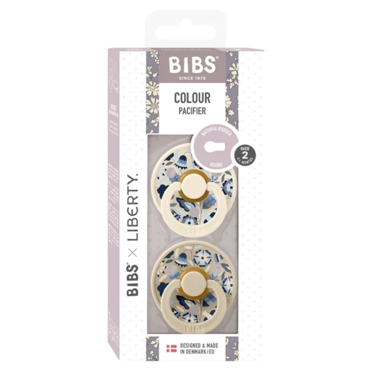 BIBS | Style Colour avec Tétine Ronde - Collection Liberty - Bobo & Ivory (size 2)