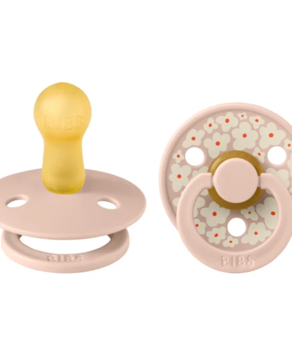BIBS | Style Colour avec Tétine Ronde - Collection Studio - Jasmine & Blush (size 2)