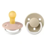 BIBS | Style De Lux avec Tétine Ronde - Glow in the dark - Vanille & blush GLOW (size 1)