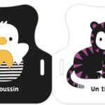 AUZOU | Mon Premier Livre Poussette en Noir et Blanc - Animaux mignons