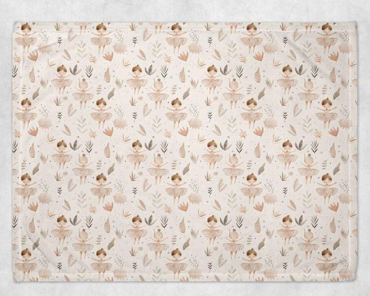 BÉBÉ Ô CHAUD | Couverture en Minky - Ballerine boho