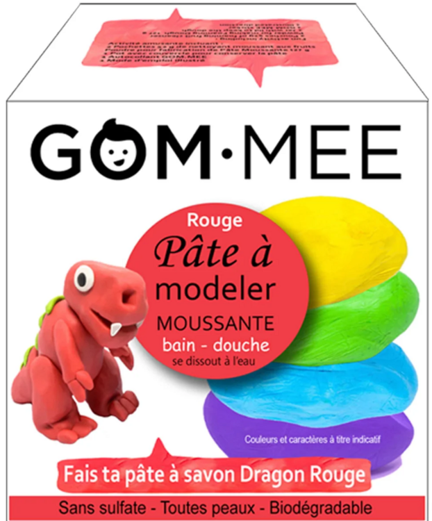 GOM-MEE | Pâte à Modeler Moussante - Rouge