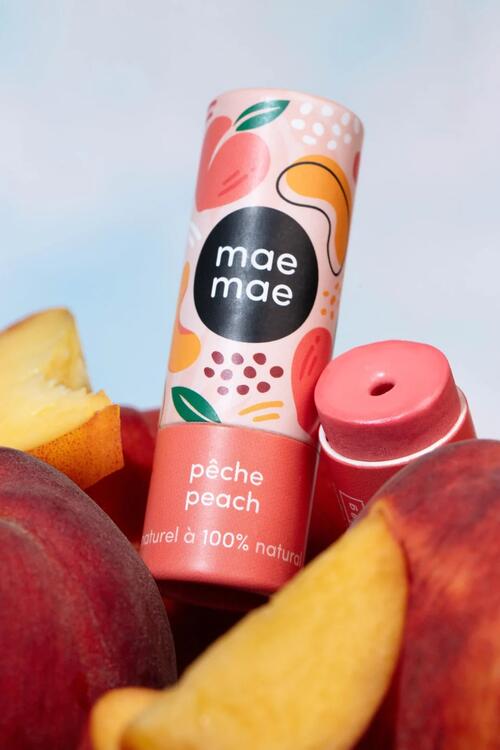 MAE MAE | Baume à Lèvres Naturel Teinté - Pêche
