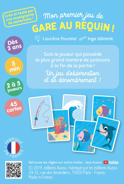 AUZOU | Mon Premier Jeu de - Gare au requin! Protège tes poissons