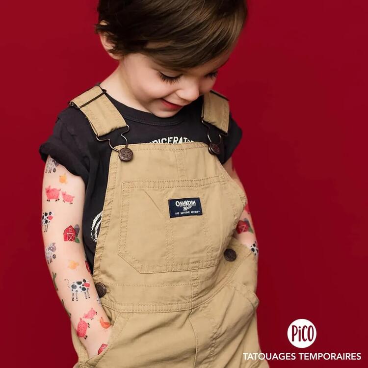 PiCO | Tatouage Temporaire - Ma journée à la ferme