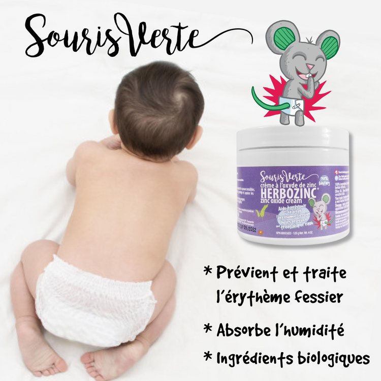 SOURIS VERTE | Crème Herbozinc - 120g
