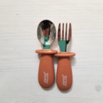 CRÉATION JADE | Ustensiles d'Apprentissage en Inox et Silicone - Pumpkin