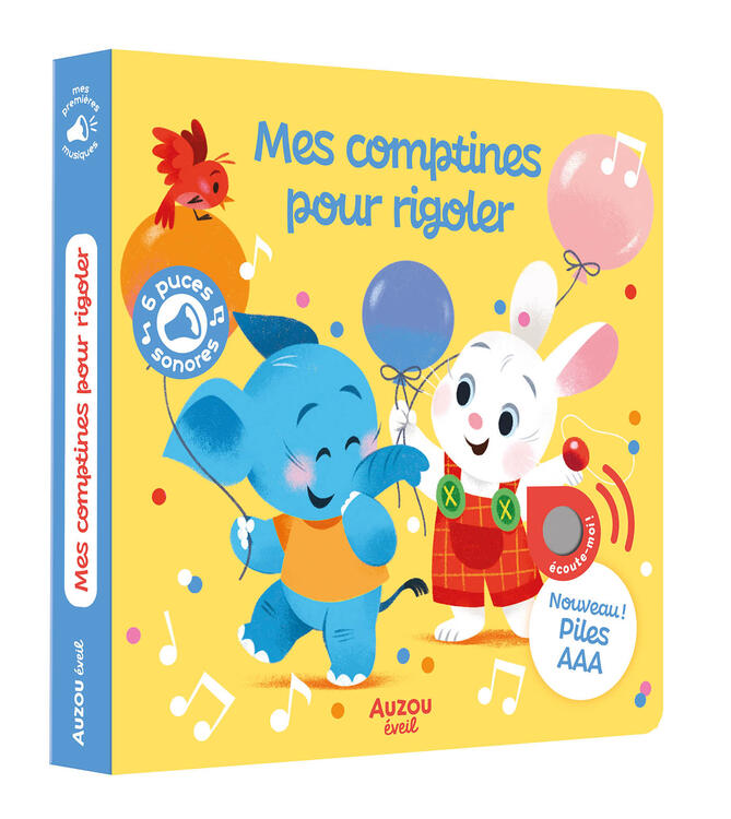 AUZOU | Livre Sonore - Mes comptines pour rigoler