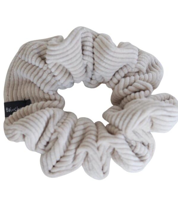 BALUCHON | Chouchou en corduroy format régulier - Beige