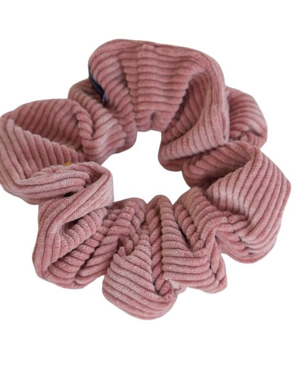 BALUCHON | Chouchou en corduroy format régulier - Vieux rose