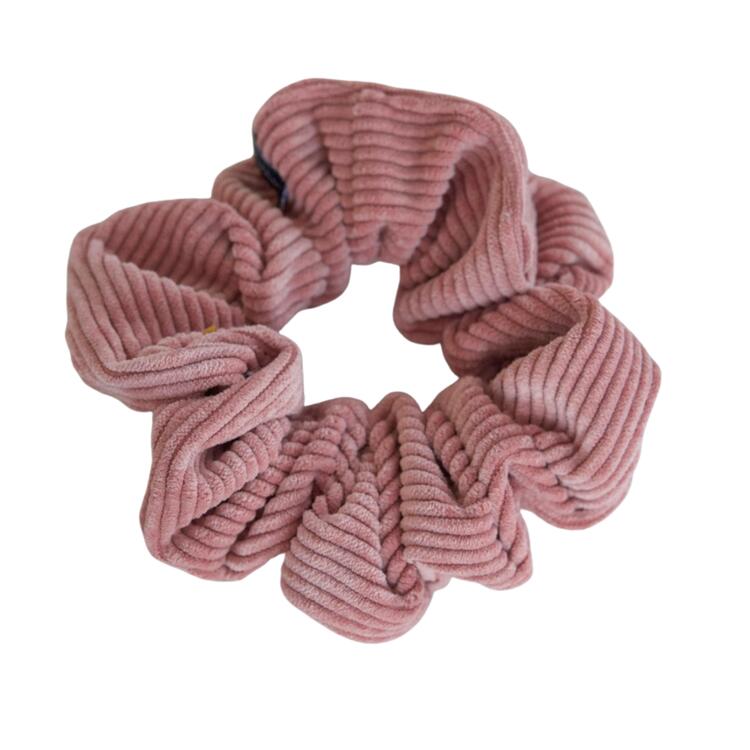 BALUCHON | Chouchou en corduroy format régulier - Vieux rose