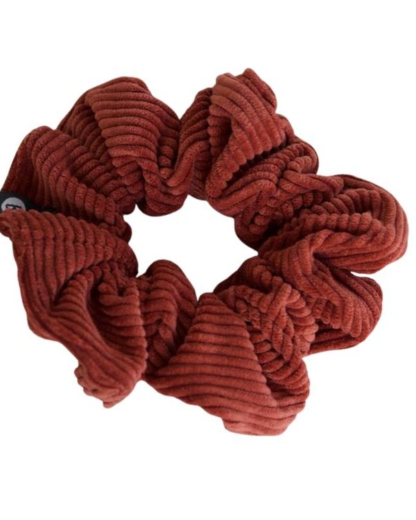 BALUCHON | Chouchou en corduroy format régulier - Terracotta