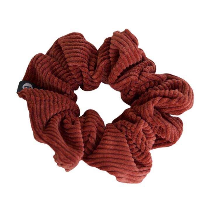 BALUCHON | Chouchou en corduroy format régulier - Terracotta