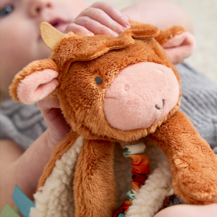Itzy Ritzy | Peluche Itzy Friends Lovey - Wyatt la vache