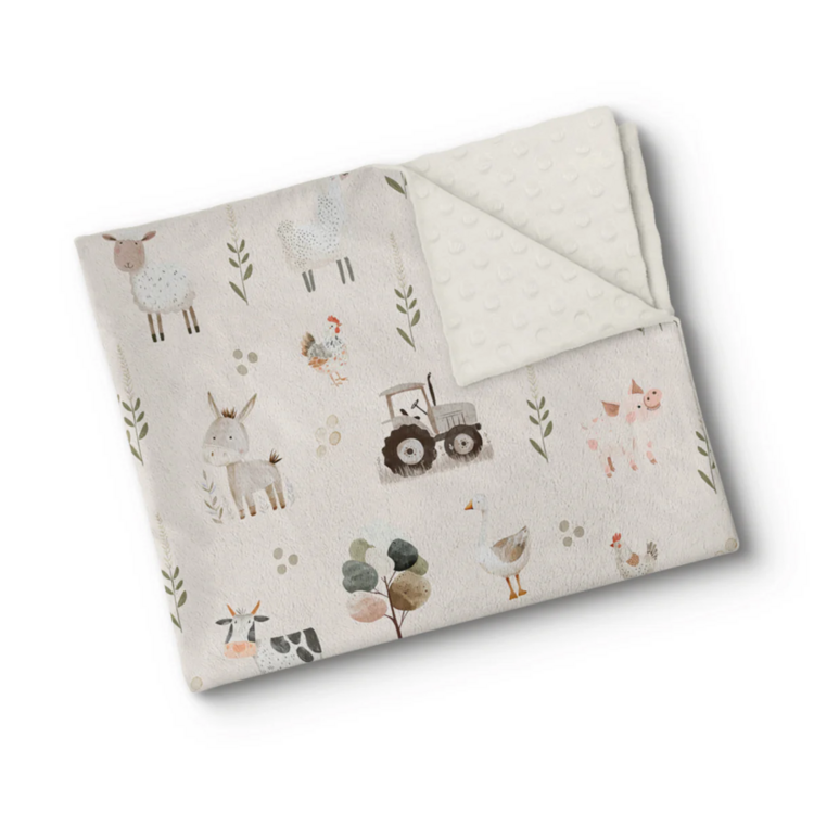 OLEOOPS | Couverture Minky - Plaisir de campagne