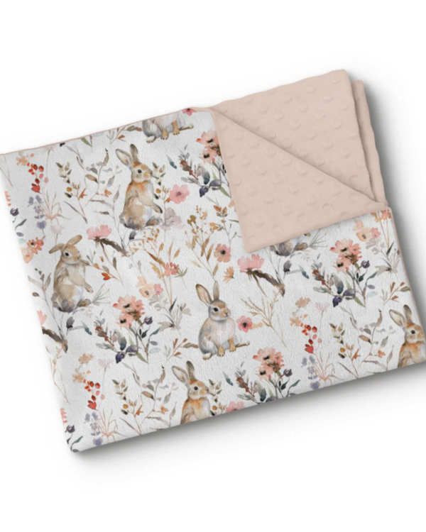 OLEOOPS | Couverture Minky - Pétales de fleurs
