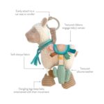 ITZY RITZY | Peluche d'Activité avec Jouet de Dentition - Lama