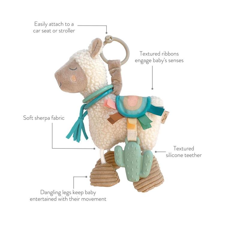 ITZY RITZY | Peluche d'Activité avec Jouet de Dentition - Lama