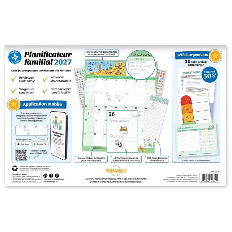 POMANGO | Planificateur Familial 2027