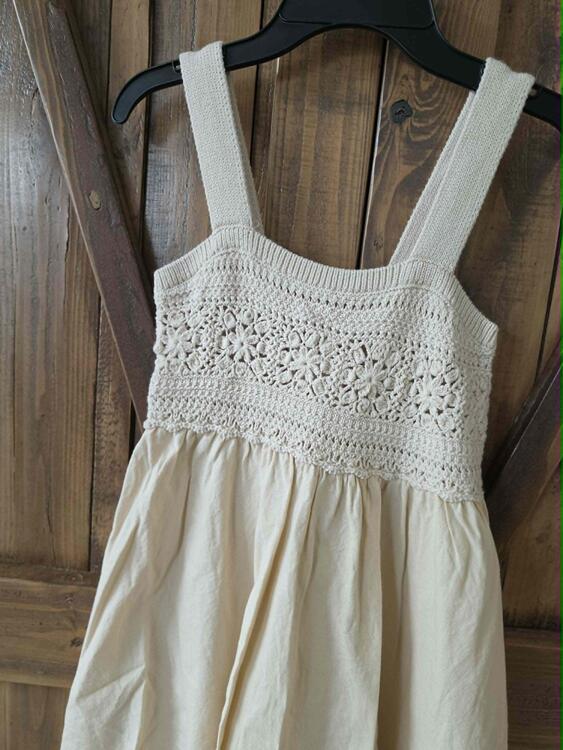 SOURIS MINI | Robe avec Dentelle - Ivoire (8 ans)