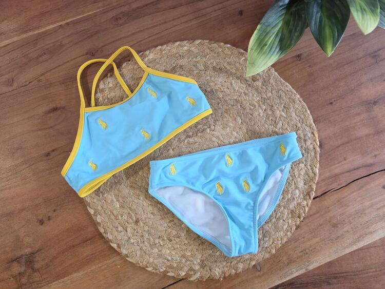 RALPH LAUREN | Maillot de Bain 2 pièces - Bleu & jaune (3 ans)