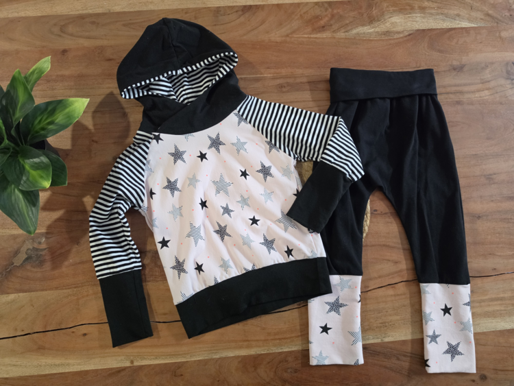 MORI7 | Pantalon + chandail évolutif - étoile (1-3T)