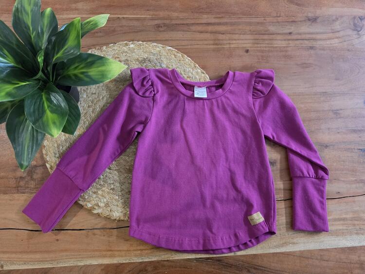 PETITES CONFECTIONS | Chandail évolutif - Framboise (1-3T)