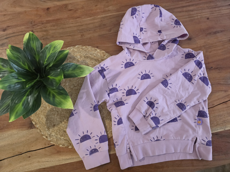 SOURIS MINI | Chandail à Capuchon - Soleil mauve (6 ans)