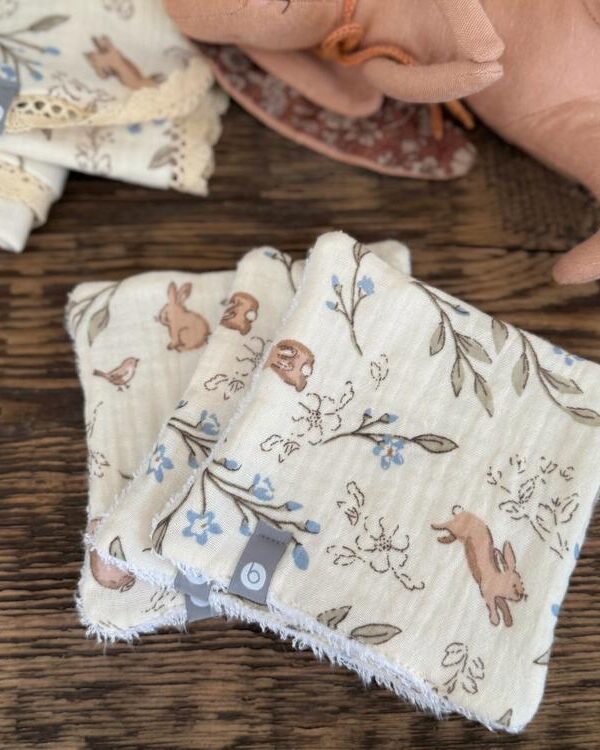 BALUCHON | Trio de lingettes nettoyantes - Lapin