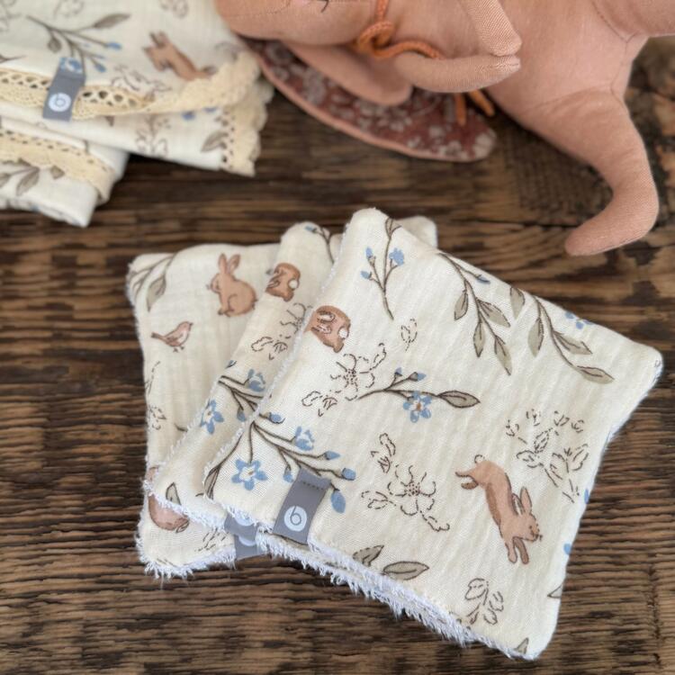 BALUCHON | Trio de lingettes nettoyantes - Lapin