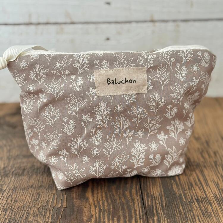 BALUCHON | Petit Sac à Cosmétique - Taupe