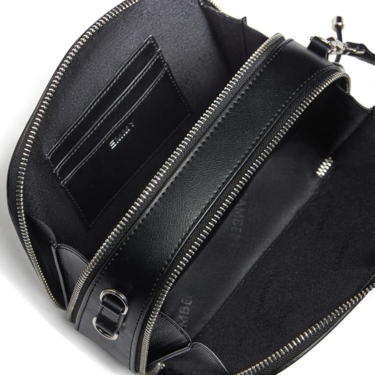 LAMBERT | Le Emmy - Sac bandouilère en cuir vegan - Noir