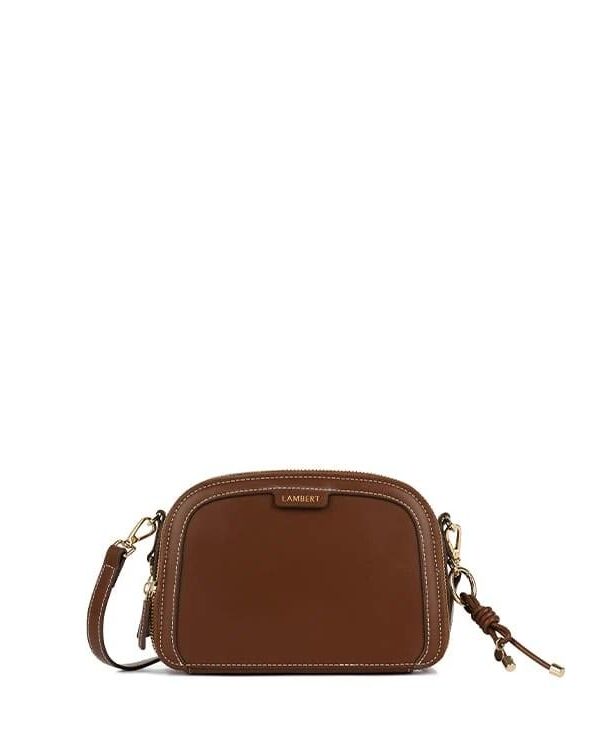LAMBERT | Le Emmy - Sac bandouillère en cuir vegan - Hazelnut