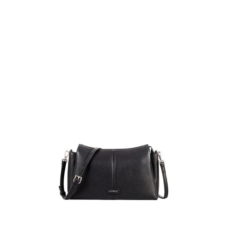 LAMBERT | Le Eleanor - Sac bandoulière en cuir vegan - Noir