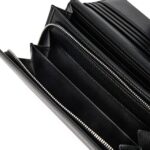 LAMBERT | Le Alondra - Portefeuille moyen en cuir vegan - Noir