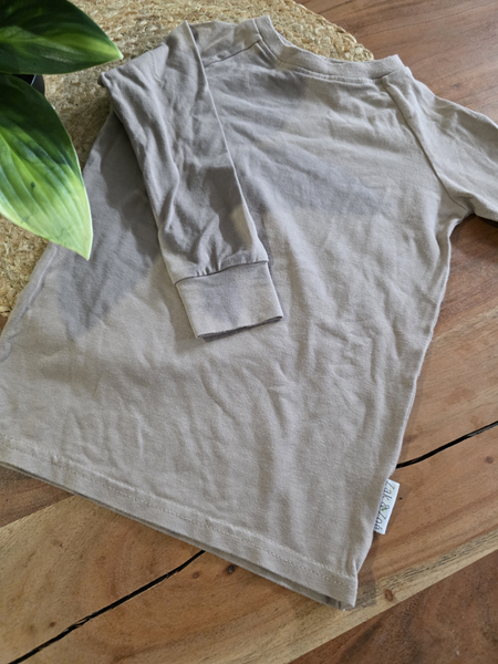 ZAK & ZOÉ | Chandail Évolutif Manches Longues - Beige (12-24 mois)