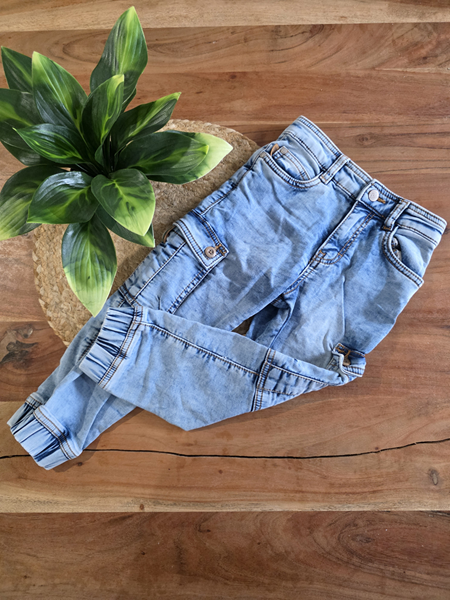 SOURIS MINI | Pantalon en Jeans - Bleu (4 ans)