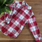 SOURIS MINI | Chemise Manches Longues Style Bucheron - Rouge (4 ans)