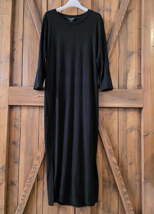 RACHEL ZOE | Robe Longue à Manches Longues - Noir (Small)
