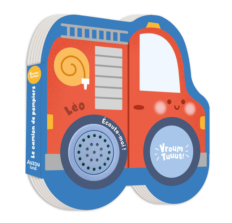 AUZOU | Livre Sonore - Léo le camion de pompiers