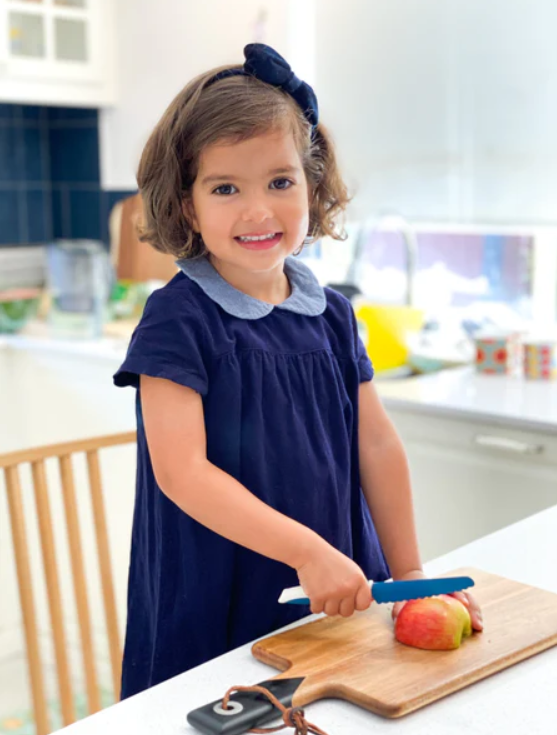KIDDIKUTTER | Couteau Sécuritaire pour Enfant - Bleu