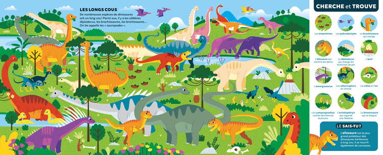 AUZOU | Petit Ludoc - Cherche et Trouve - Les dinosaures