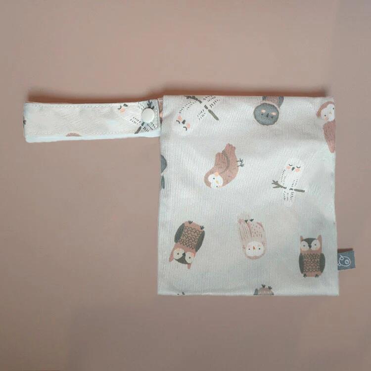 LA PETITE OURSE | Mini Sac Lavable - Hiboux